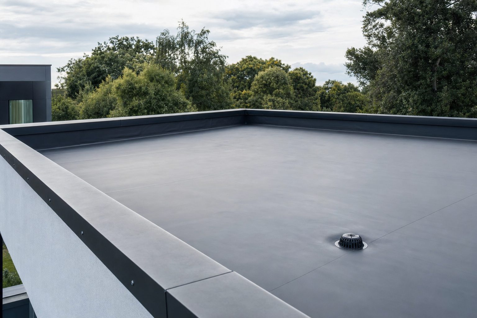 EPDM-Dachfolie Detail