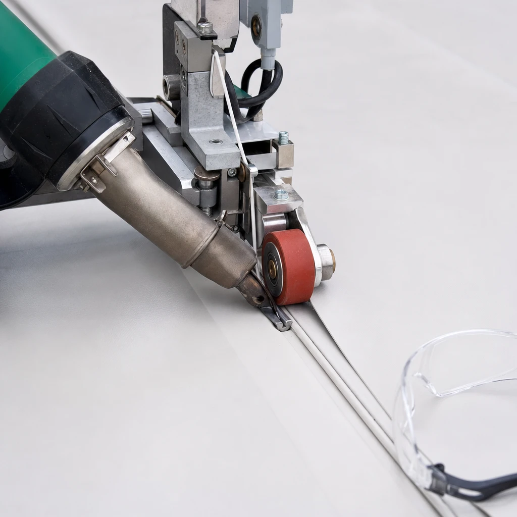 PVC Heißluftnaht beim Verlegen: epdm oder pvc Vergleich auf dem Dach